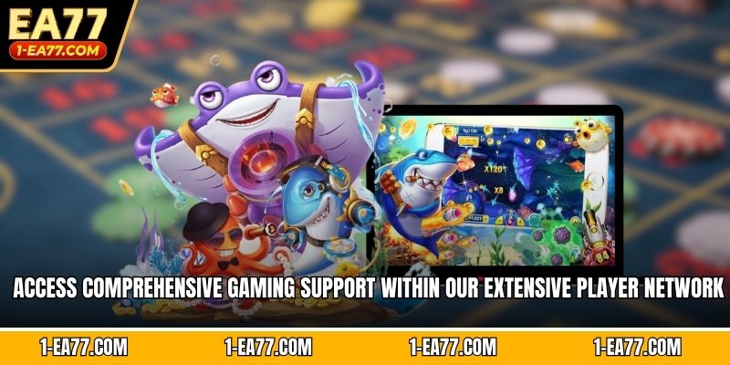 Access comprehensive gaming support within our extensive player network
